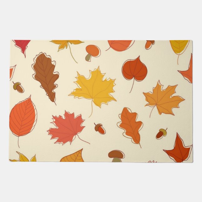 Autumn pattern doormat (Front)