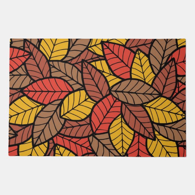 Autumn pattern doormat (Front)