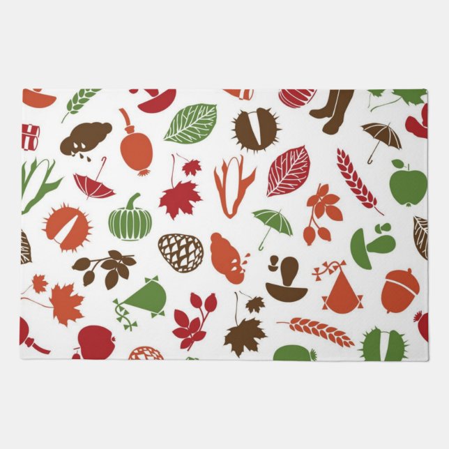 Autumn pattern doormat (Front)
