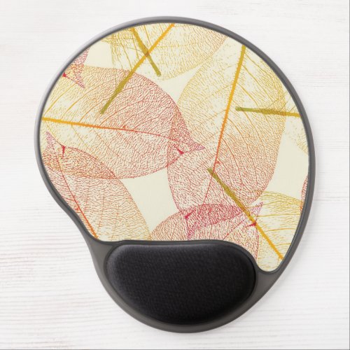 Autumn pattern gel mouse pad