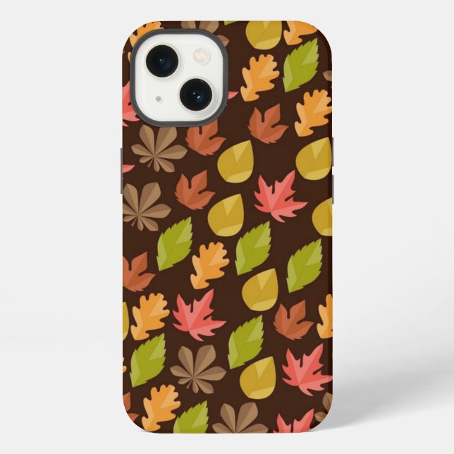 Autumn pattern iphone case (Back)
