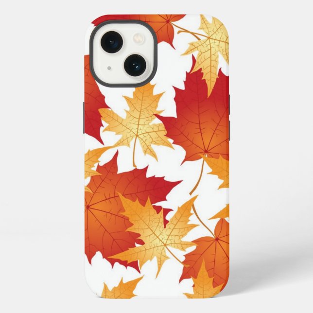 Autumn pattern iphone case (Back)