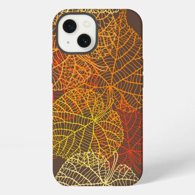 Autumn pattern iphone case (Back)