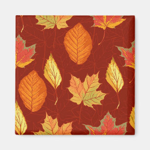 Autumn pattern magnet