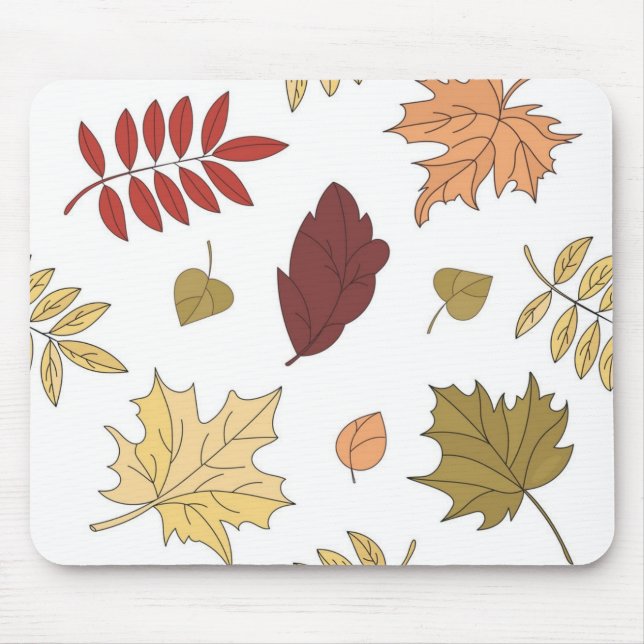 Autumn pattern mouse pad (Front)