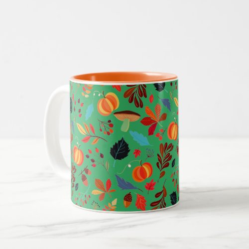 Autumn Pattern Mug _ Choose Color