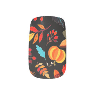 Autumn Pattern Nail Art - Choose Color