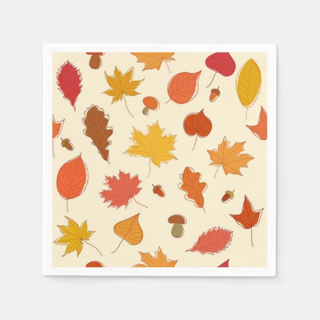 Autumn pattern napkins (Front)