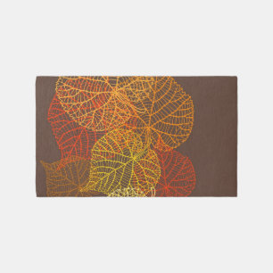 Autumn pattern outdoor rug