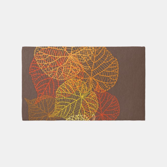 Autumn pattern outdoor rug (Front)