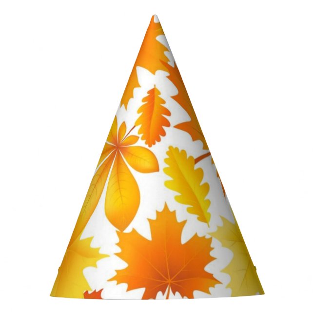 Autumn pattern party hat (Front)