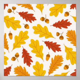 Autumn pattern poster