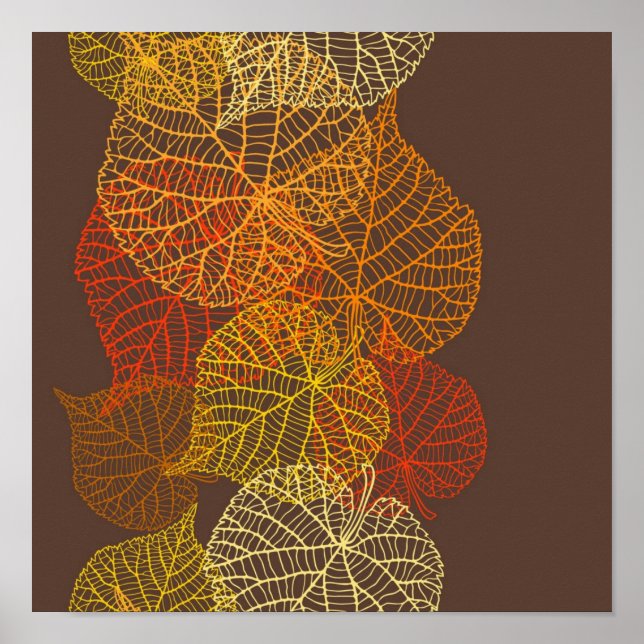 Autumn pattern poster (Front)