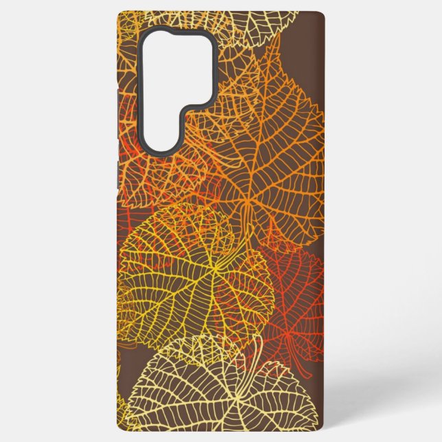 Autumn pattern samsung galaxy case (Back)