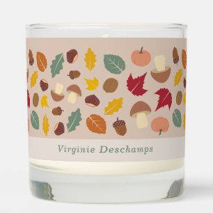 Autumn Pattern Scented Candle