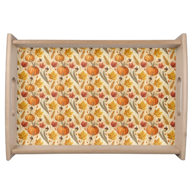 Autumn Pattern Serving Tray (Front)