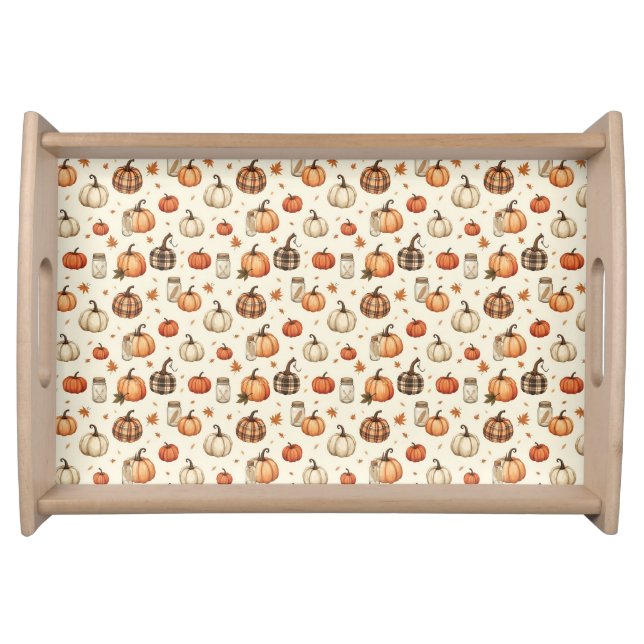 Autumn Pattern Serving Tray (Front)