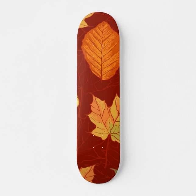 Autumn pattern skateboard (Front)