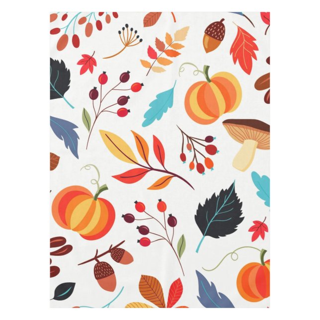 Autumn Pattern Tablecloth (Front)