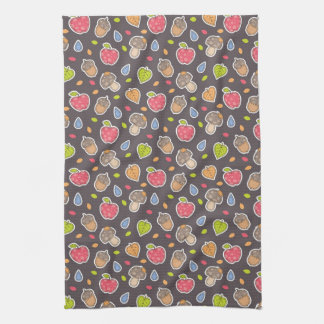 autumn pattern towel