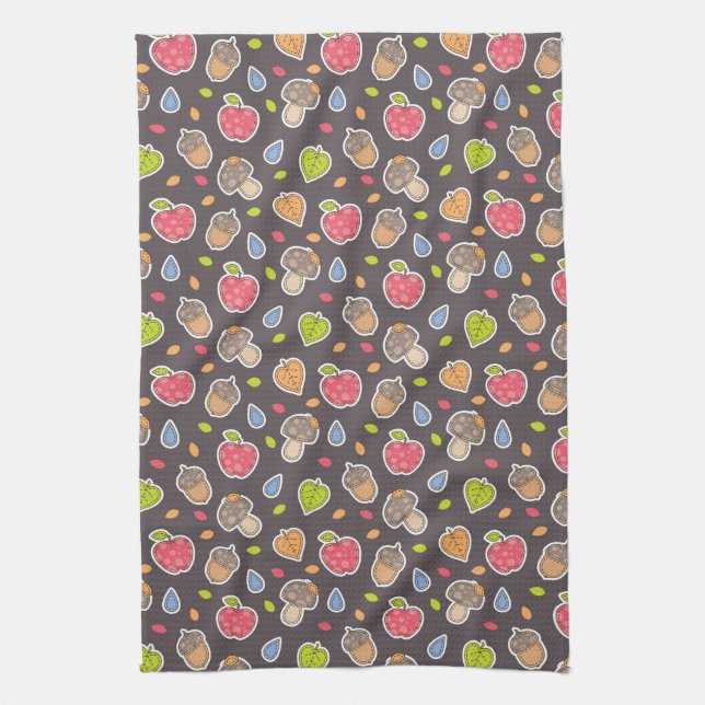 autumn pattern towel (Vertical)