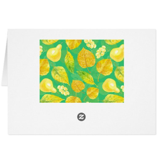 Autumn pattern watercolor (Back Horizontal)