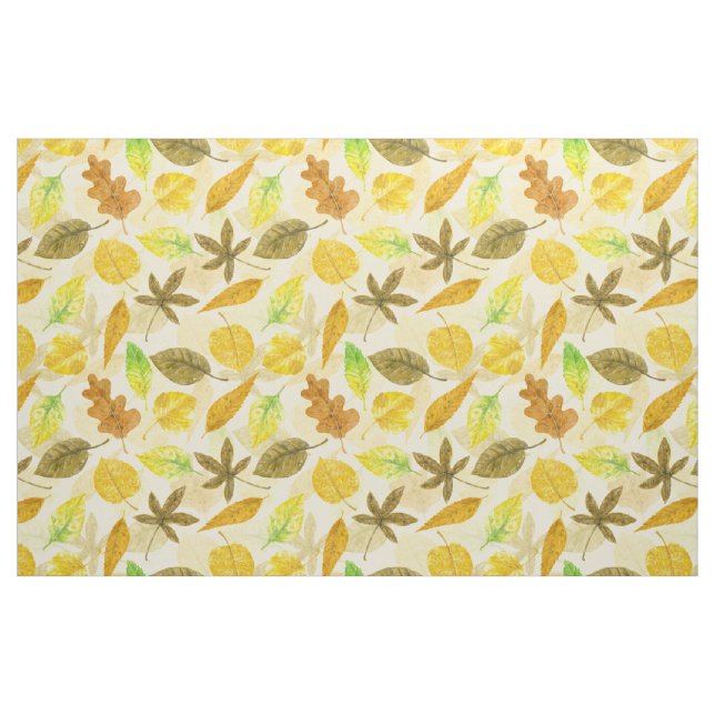 Autumn pattern watercolor 2 fabric (Fat Quarter)