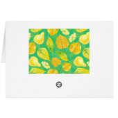 Autumn pattern watercolor cards (Back Horizontal)