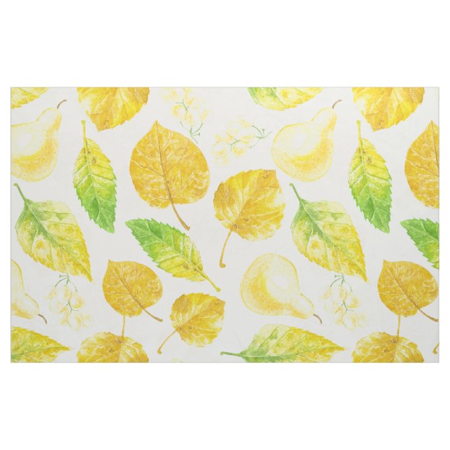 Autumn pattern watercolor fabric (Fat Quarter)