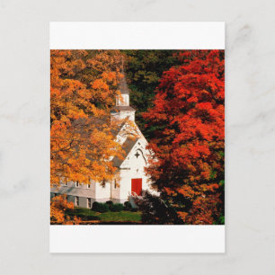 Autumn Peaking Color Vermont Postcard