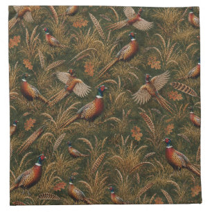 Autumn Pheasant Heritage Cloth Napkin
