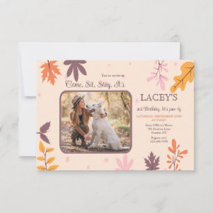 Autumn Photo Invitation