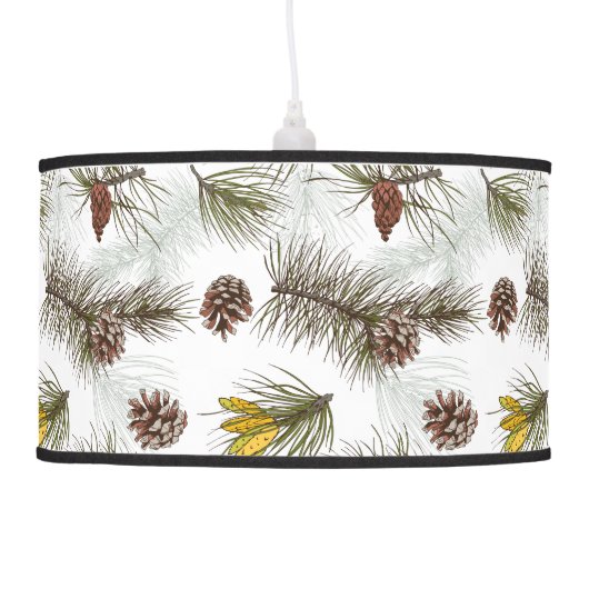 Autumn Pine Cones Ceiling Lamp (Left)