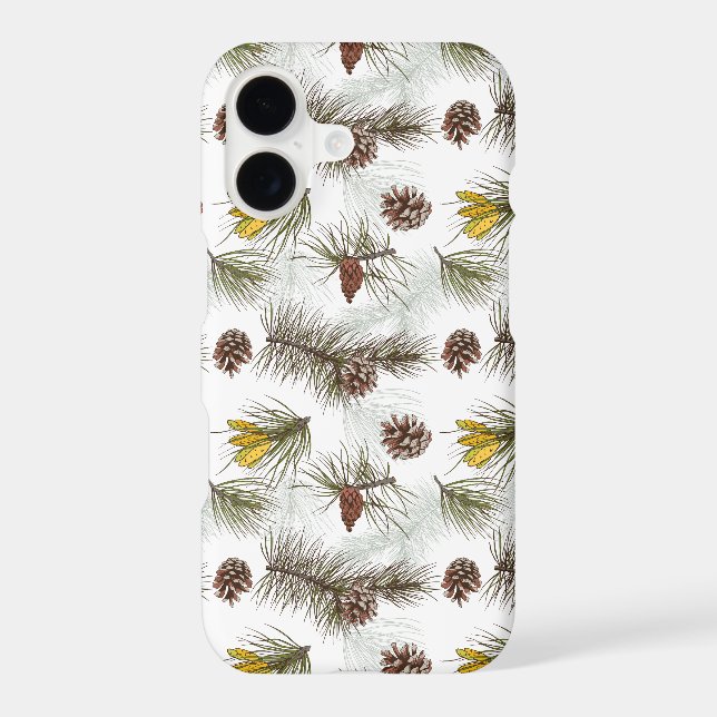 Autumn Pine Cones Iphone Case (Back)
