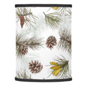 Autumn Pine Cones Lamp Shade (Left)