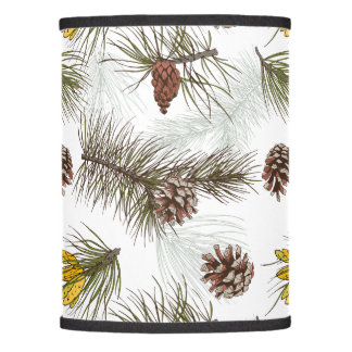 Autumn Pine Cones Lamp Shade