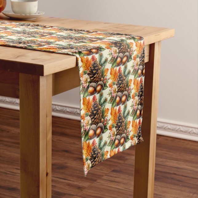 Autumn Pine Floral Medium Table Runner (In Situ)