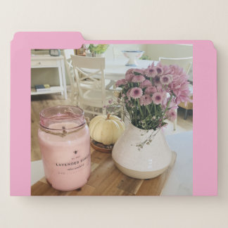 Autumn Pink Folder