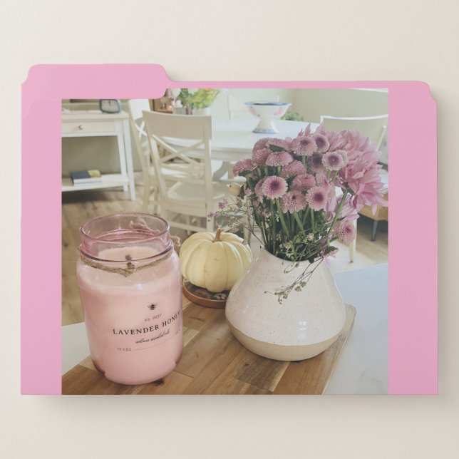 Autumn Pink Folder (Front Left)