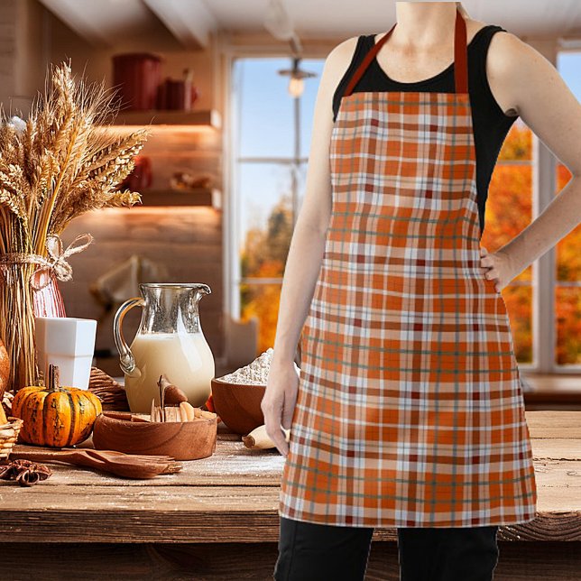 Autumn plaid apron (Creator Uploaded)