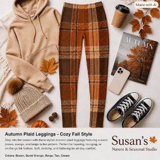 Autumn Plaid Burnt Orange & Brown