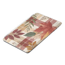 Autumn Plaid & Leaves | Cozy Spiral Photo Notebook