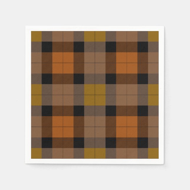 Autumn Plaid Napkins (Front)