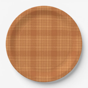 Autumn Plaid Paper Plates