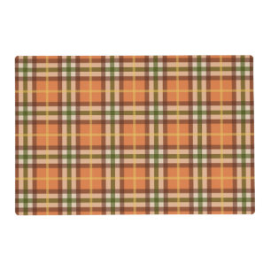 Autumn Plaid Pattern  Placemat
