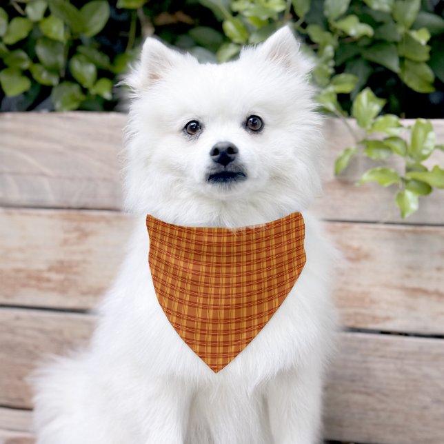 Autumn Plaid Pet Bandana Collar (Dog)