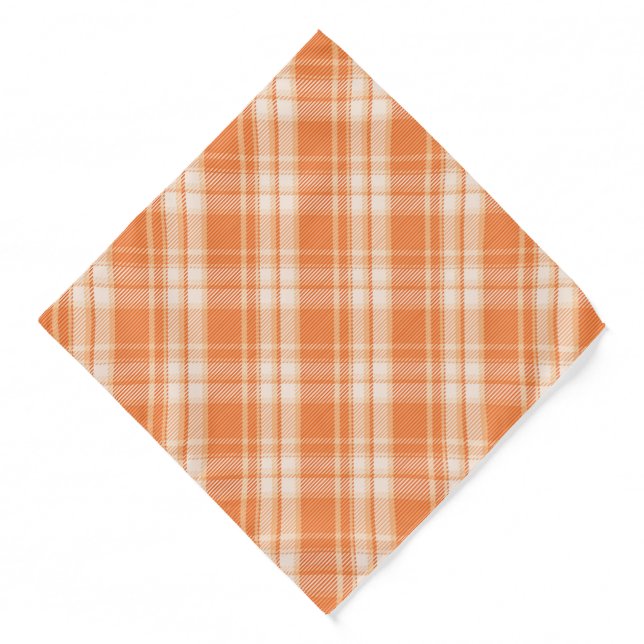 Autumn Plaid Print Bandana (Front)