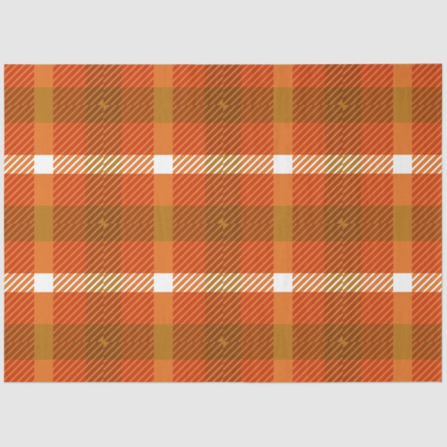 Autumn Plaid Series Design 15 Tissue Paper (Front)