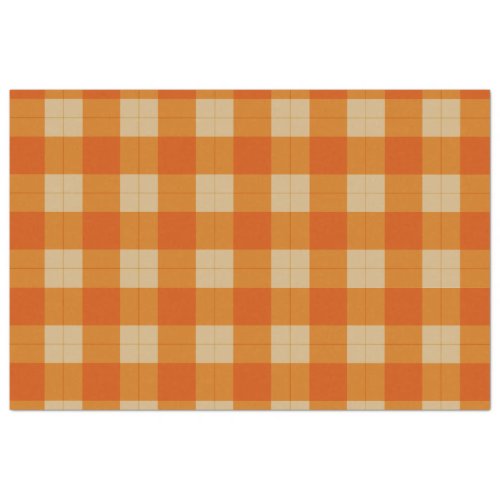 Autumn Plaid Series Design 1 Tissue Paper