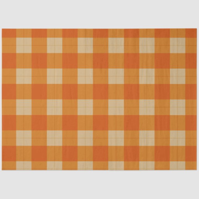 Autumn Plaid Series Design 1 Tissue Paper (Front)